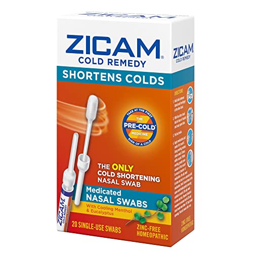 Zicam 00732216505108 Cold Remedy Cold Shortening Medicated Nasal Swabs Zinc-Free 20Ct thumb #13