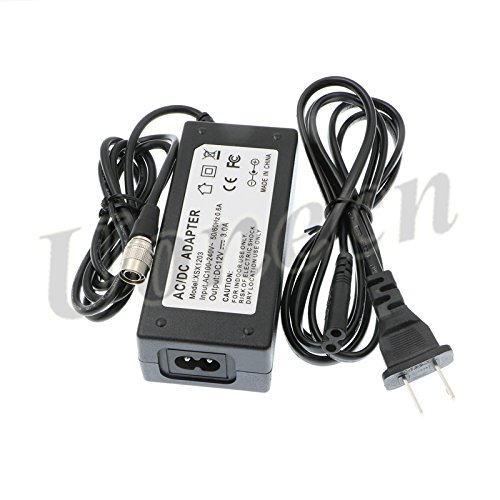 Uonecn AC/DC Sound Devices ZAXCOM PRO DC Power Adapter 12V 3A Hirose 4 pin Male