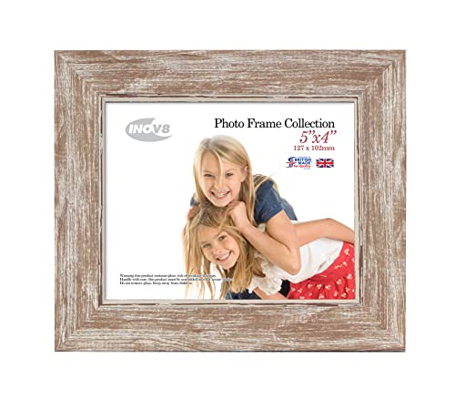 Inov8 Framing PFES-SWWA-54 Photo Frame Wood Washed Walnut 5x4 Inch