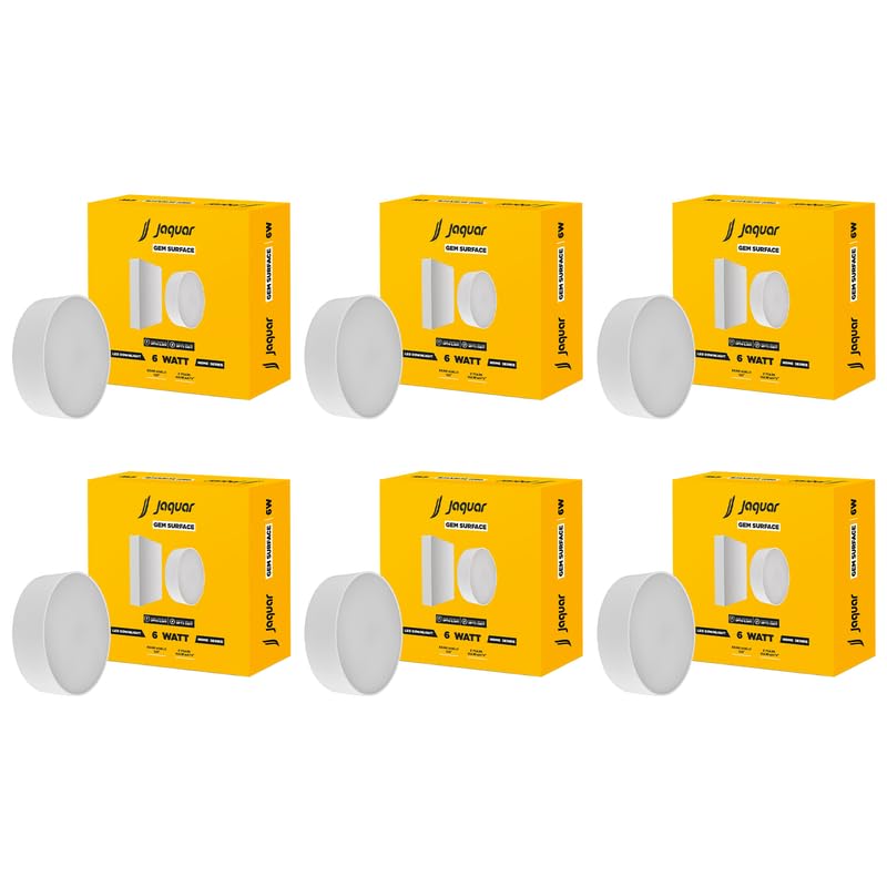 Image of Jaquar 6W Gem Trimless Round Surface Downlight Warm White Pack 6