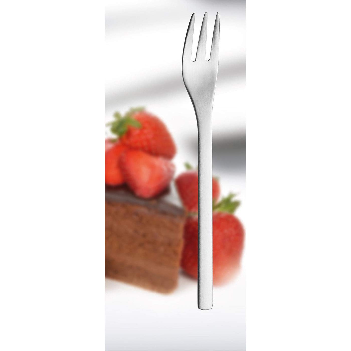Puresigns One Extra Premium Kuchengabeln Set aus 18/10 Edelstahl, 6 Stück, Mattes Finish, Ideal für Kuchen und Desserts, Inklusive Geschenkverpackung