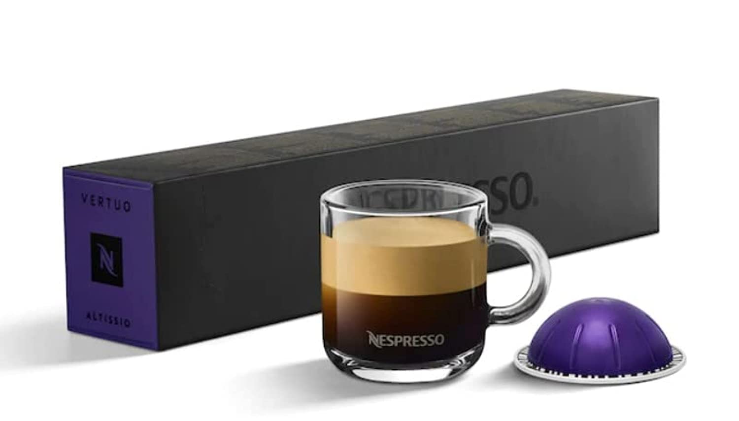 VertuoLine ALTISSIO Espresso Line 40ml - Dark Roast - 10 Capsules - 70g - Espresso Machine Compatible
