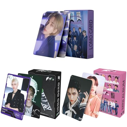 NlsqAMZ Strray Kiids Photocards Skkz Fotokarten 165 Stück Strray Kiids Karten Kpoop Merch Lomo Cards Geschenke für Fans