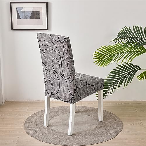 HZDHCLH Chair Covers Slipcovers 4/6 PCs Stretch Removable Washable Short Dining Chair Protector Cover Seat for Hotel,Dining Room,Ceremony (aspiration,6 PCS) - Image 4