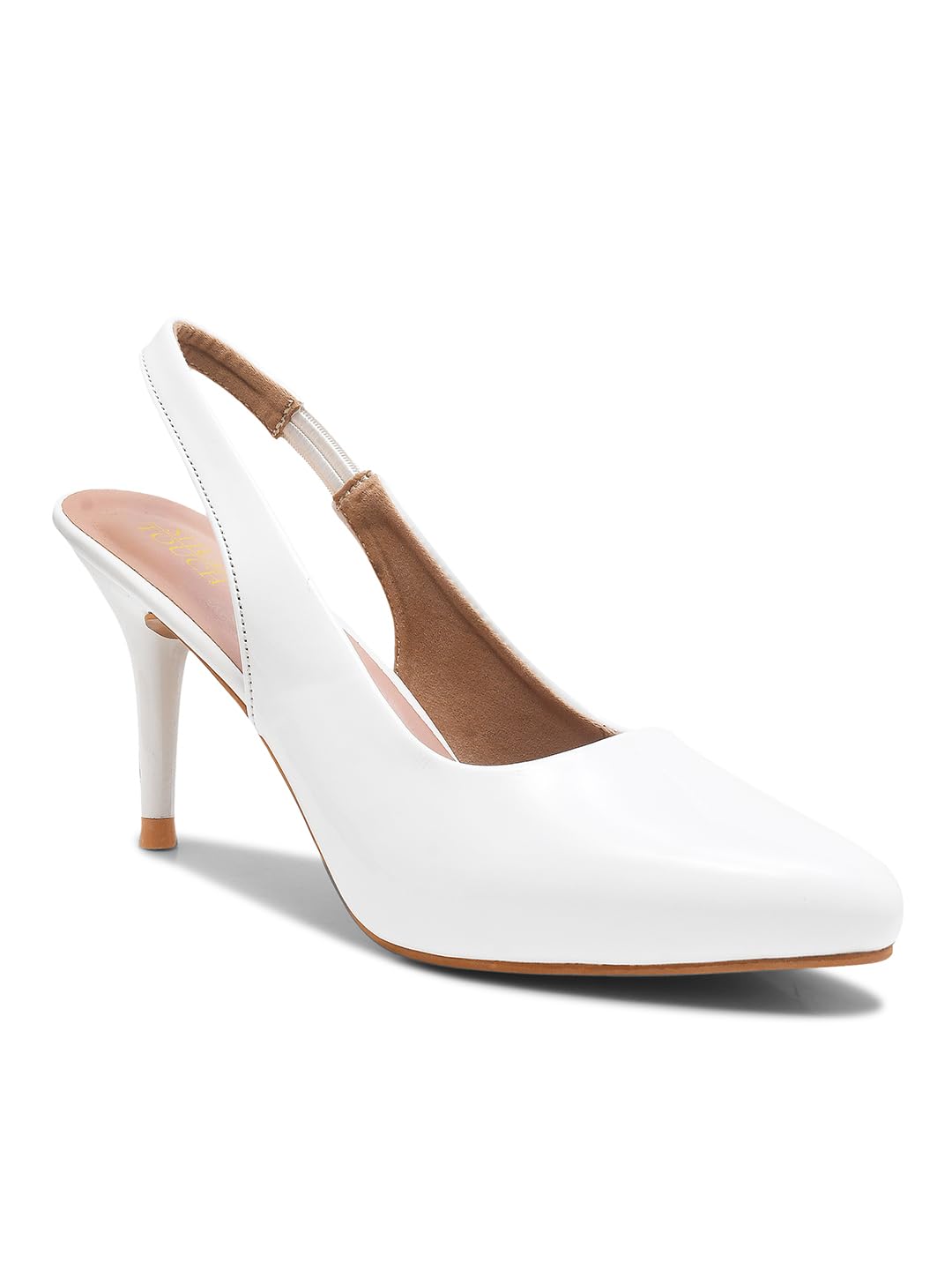 Beige Slingback Stiletto Heels-image-14
