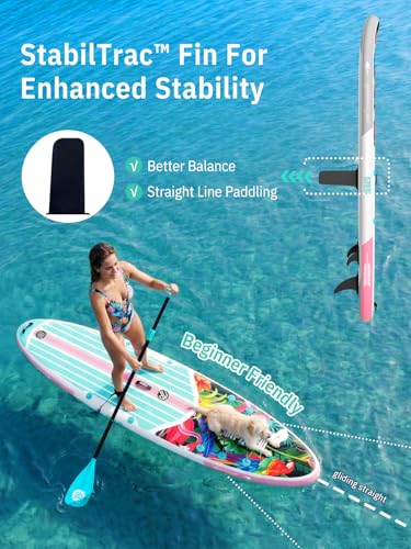 Image of Niphean Inflatable Stand Up Paddle Board with SUP Accessories, Anti-Slip EVA Deck, 10'6'' Inflatable Paddle Boards for Adults & Youth of All Skill Levels
