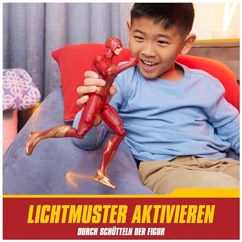 DC Comics - The Flash Speed Force Action-Figur zum Kinofilm, 30 cm, mit 15+ Licht- und Geräuscheffekten, ab 3 Jahren