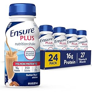Guarantee Plus Diet Shake with 16 grams of protein, Meal Substitute Shakes, Butter Pecan, 8 Fl Oz (Pack of 24)