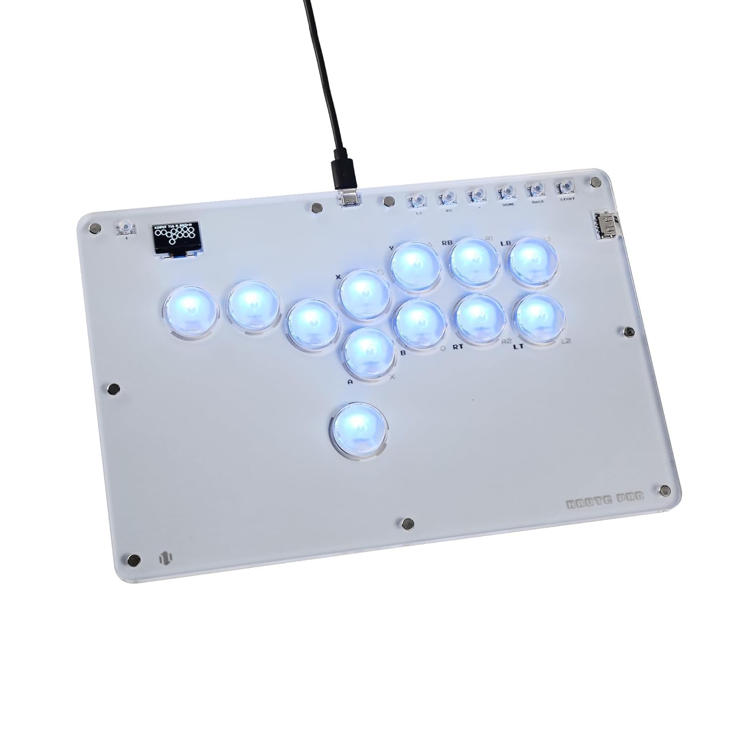 Arcade Stick 12 Keys Haute42 Leverless Controller Controller Street Fight for PC Ps3 Ps4 Switch Steam Gaming Keyboard-Supports