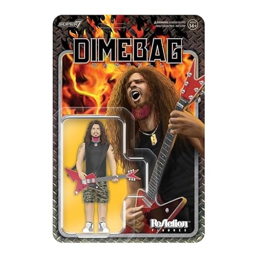 Super7 Dimebag Darrell Reaction Figures Wave 01 - Dimebag Darrell (Culprit) Figura de acción | Ya disponible en tu tienda friki favorita! En mundofriki.es!