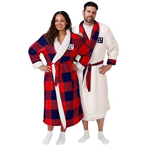 FOCO New York Giants NFL Lounge Life Reversible Robe - S/M