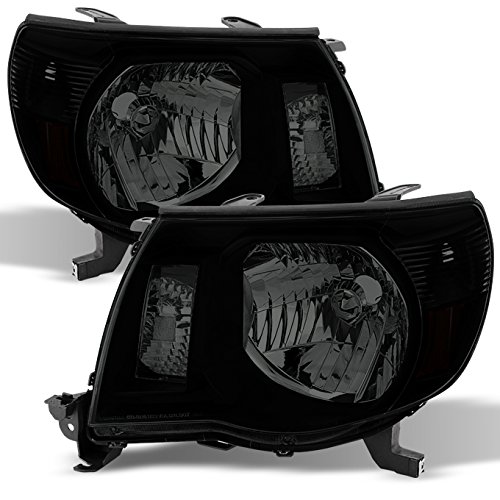 AKKON OE Replacement Black Smoked Headlights Pair