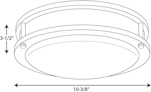 Miniatura 3 de Progress Lighting P7249-17430K9 COMM CTC de una sola luz con módulo LED DC, bronce urbano