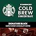 Starbucks Cold Brew Coffee Concentrate, Signature Black Iced Coffee, 32 fl oz