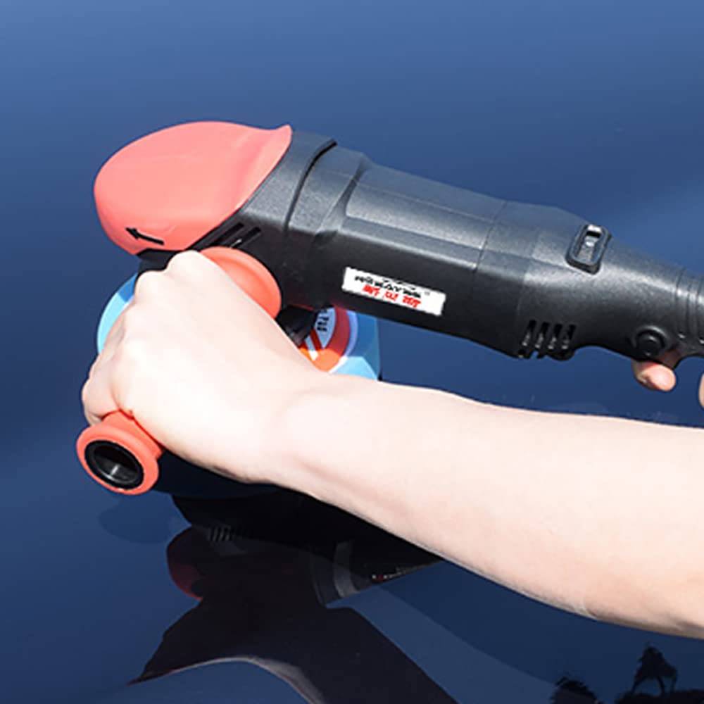 Pulidora de Coches de Mano, Pulidora Automática de Doble Oruga, Pulidora de Cera de Velocidad Variable 220V 710W