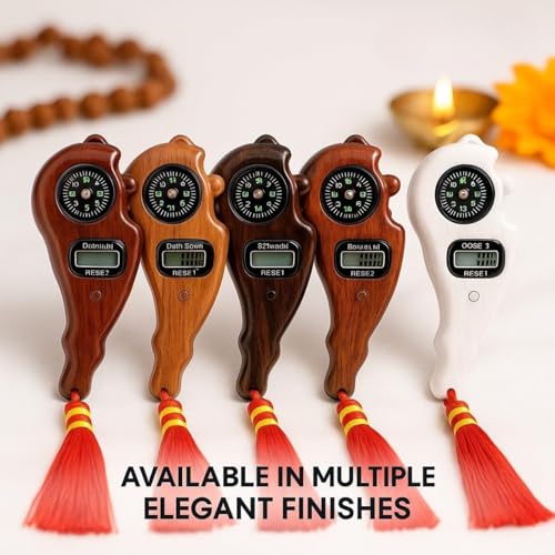 Image of 2 Pcs Mantra Jaap Mala Digital Counter Tally Counting Machine Finger Portable Hand Mini Ring Tasbih Misbaha -Different Use Naam Mantra Jaap Umpire (Multicolor)