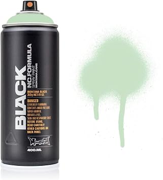 مونتانا كانس طلاء بخاخ أسود ، 400 مل ، E2E Green