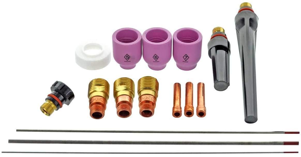 CK SGL-KIT TIG Accessory Kit, Stubby Gas Lens, 4GL.040, 1/16, 3/32