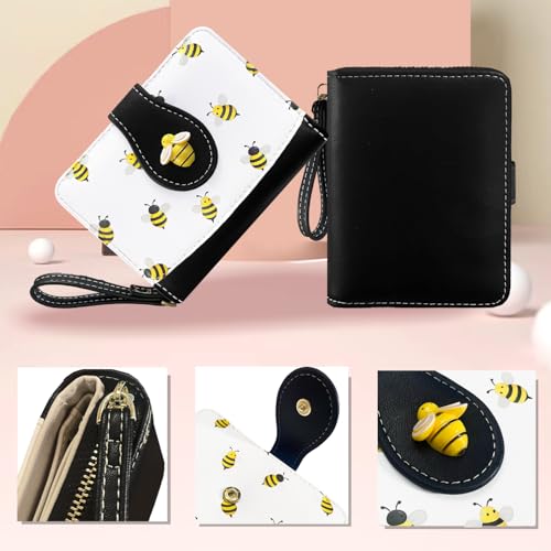 Image of Sunwel Fashion Girls Cutest Prints Wallet Card Slots Small Wallet with Zipper Coin Pouch Wallet for Women