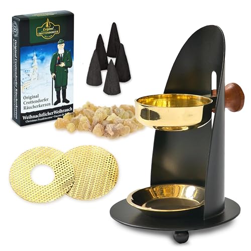 Crottendorfer WeihrauchBrenner Set - Handgefertigter...