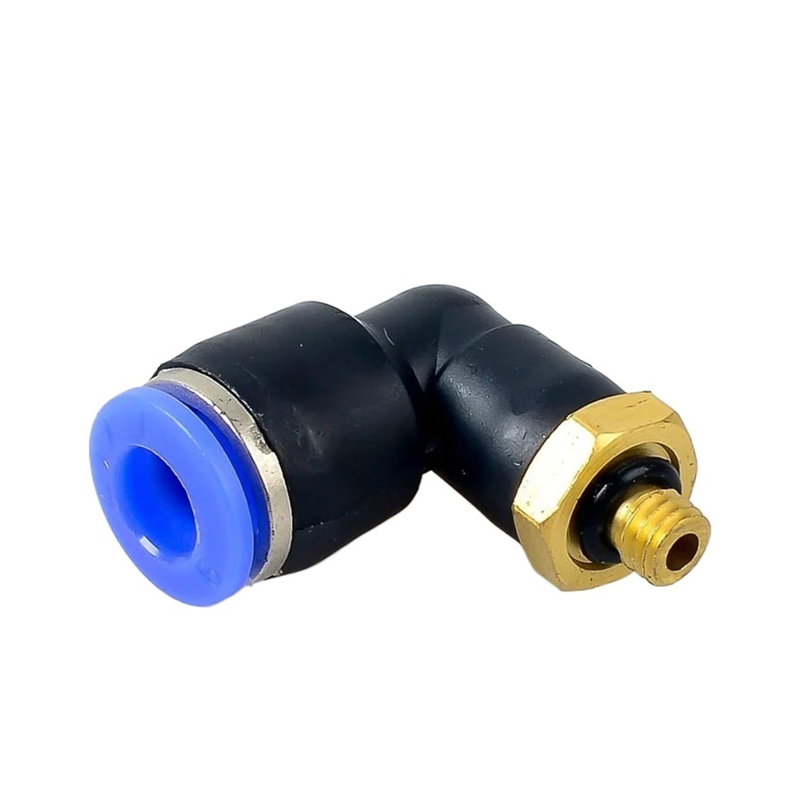 Qxyslhkc Men's Pl6-M5 Pl Pneumatic Connector 4Mm-12Mm Hose Od 1/8 "1/4" 3/8 "1/2" Pneumatic Thread Tube Elbow Connector Tube Air Push In Mount(,50Pcs)