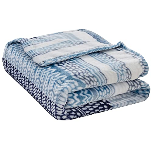 Image of Elegant Comfort Lightweight Printed Throw Blanket- All Season, Ultra Soft, Cozy and Plush- Decorative Throw Blankets, Perfect for Lounging, 50 x 70 inches, Anissa, Throw Blanket