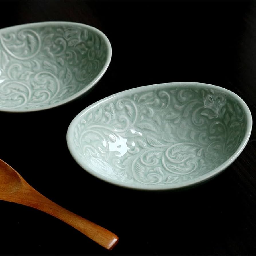 花柄陶器大皿6枚セット 花柄陶器大皿6枚セット