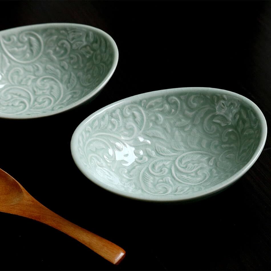 花柄陶器大皿6枚セット たち吉 Adam＆Eve 花柄陶器食器セット 6枚 大皿 小皿 - メルカリ