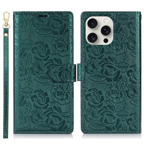 Étui portefeuille iPhone 14 Pro idéal pour voyager léger avec rabat magnétique et cordon
