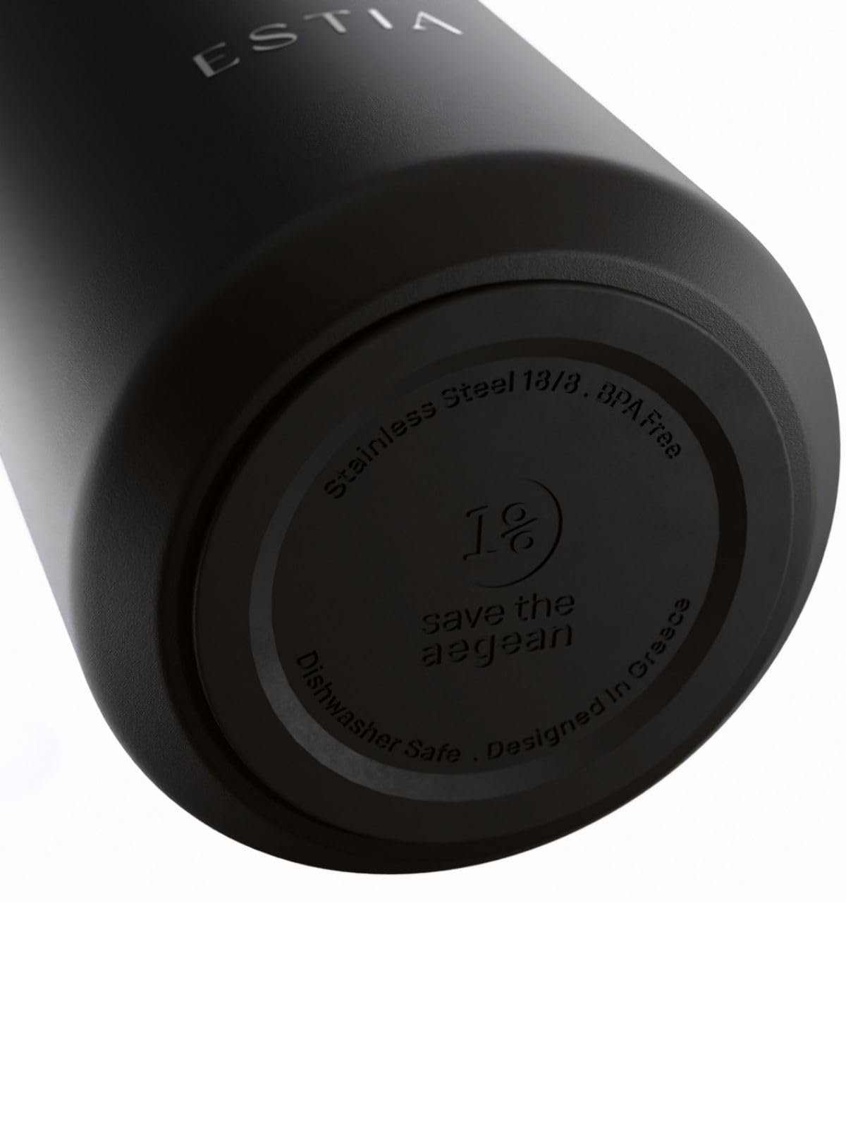 ESTIA Becher Thermobecher 800 ml Kaffeebecher Trinkbecher aus Edelstahl Isolierbecher schwarz