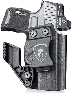 Sig P365 Holster, IWB Kydex w/ Claw & Optics Cut, Tailored Fit: Sig Sauer P365 / P365X / P365XL / P365 SAS Pistol, Inside The Waistband Holster Concealed Carry, Adj. Posi-Click Retention & Cant, Right