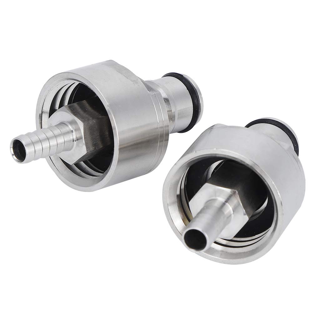 Kapalanka, Blokada Piłki 2PCS ze Stali Nierdzewnej z 5/16 Cali Bark Ball Lock Cap Fit Fit Butelki z Napojami Bezalkoholowymi
