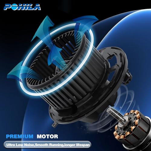 Image of HVAC Heater Blower Motor Replacement for 2007-2013 BMW 328i 335i 128i 135i, 2006 BMW 325i 325xi 330i 330xi, 2007-2008 BMW 328xi 335xi AC Blower Motor with Fan Replace# 700218