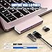 USB C Hub Adapter for MacBook Pro/Air 2020 2019 2018, 6 in 1 USB-C Accessories Compatible with MacBook Pro 13″ and 15″ with 3 USB 3.0 Ports, TF/SD Card Reader, Power Delivery (Pink)