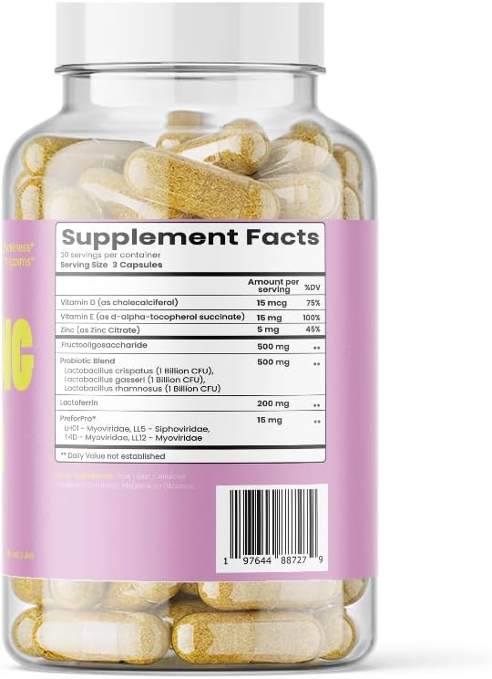 Miniatura 5 de Soaking Wet - Probiótico para la salud vaginal total y el aumento de la humedad - 90 cápsulas (suministro de 1 mes)