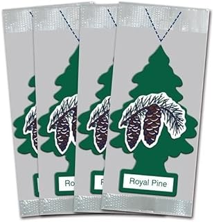 LITTLE TREES Car Air Freshener | Hanging Paper Tree for Home or Car | Royal Pine | 12 Pack
