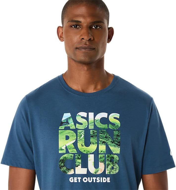 ASICS Unisex Run Outside Club Short Sleeve TEE Running Apparel
