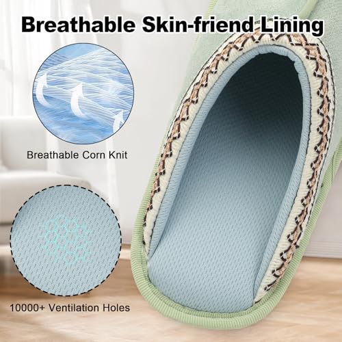 Besroad Women's Slippers Memory Foam House Slippers Cozy Warm Bedroom Slides House Shoes Indoor Outdoor3