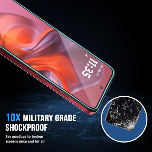 Image of FIRST MART Military-Grade Gorilla Tempered Glass Compatible For Motorola Moto G05 5G (6.67 Inch) With Easy Installation Kit for Smartphone| Edge To Edge Coverage | Black, Pack of 2