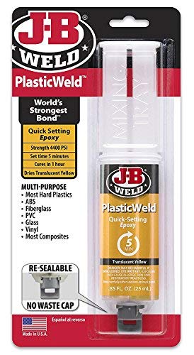 J-B Weld 50132 PlasticWeld Quick-Setting Epoxy Syringe - Dries Off-White - 25 ml by J-B Weld Cover