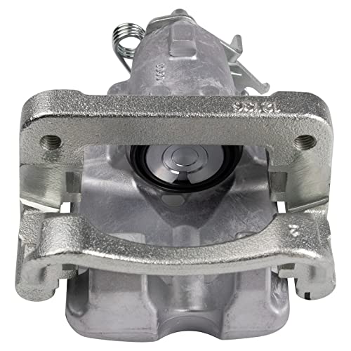 Image of TRQ Rear Brake Caliper Set Zinc Coated Brackets Hardware Compatible with 2013-2016 Buick LaCrosse 2011-2016 Regal 2014-2019 Chevrolet Impala 2013 Malibu