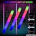 LifBetter Light Up Glow Sticks Bulk, LED Foam Sticks in The Dark with 3 Modes Flashing Led Foam Multicolor Batons Light up Party Favors for Birthdays, Weddings, Concerts, Festivals (30pcs)