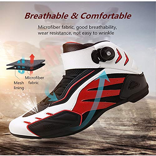 MRDEAR Scarpe Moto Uomo Estive, Scarpe da Sportive...