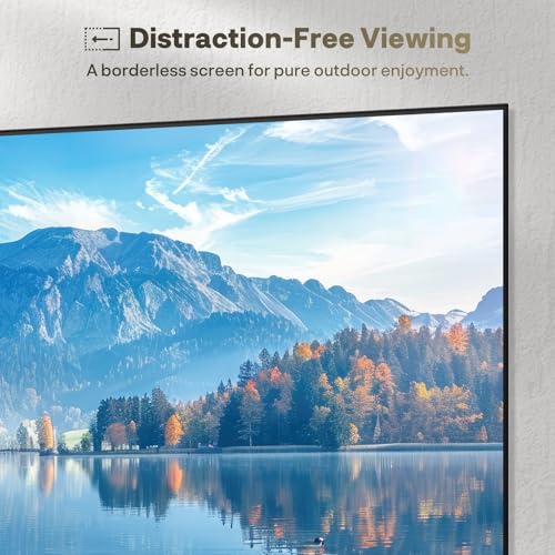Image of SYLVOX 75 inch Outdoor TV, Ultra-Narrow Bezel, Weatherproof TV for Outside