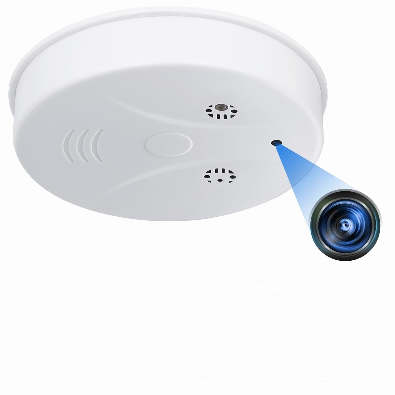 Photo 1 of Smart Wireless WiFi Camera Smoke Detector Hidden Camera 1080P Video Indoor Security Camera for Pets, Home Wall Mount Night Vision, Live Viewing, Motion Detection, Android iOS Free App, Loop Filming