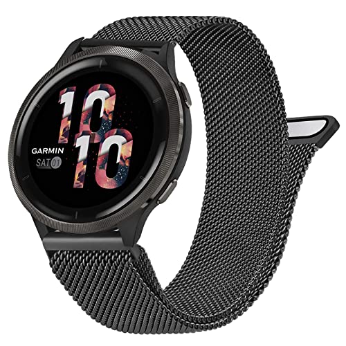 Correa metálica para Garmin Vivoactive 4 y Venu 2 miniatura 1