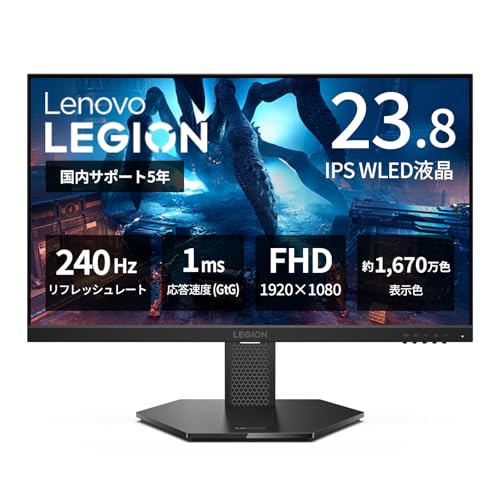 Amazon | Lenovo ゲーミングモニター Legion 24-15 23.8インチ/フルHD