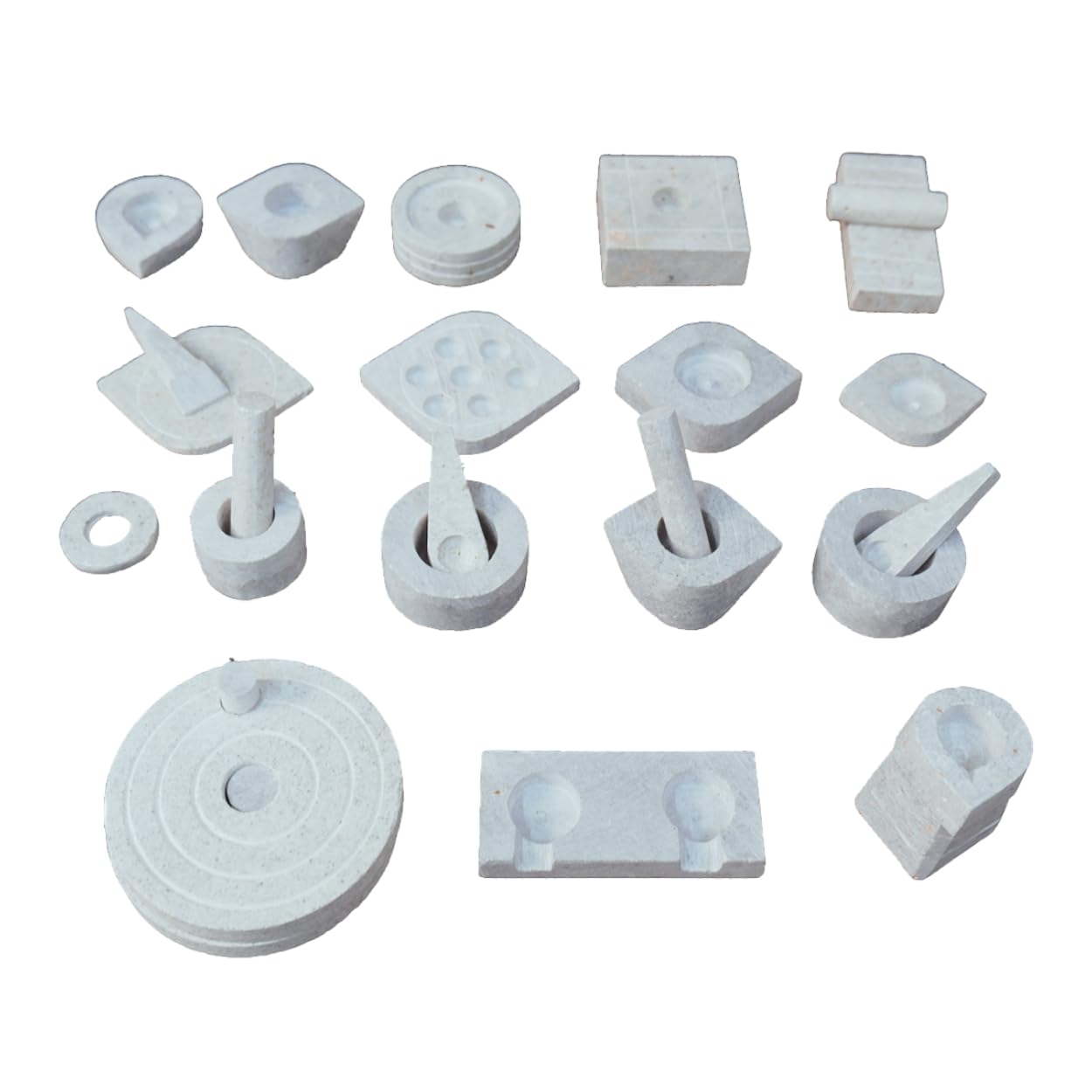 Himavat Soapstone Stone Miniature Kitchen Set for Kids, Pooja and Grahapravesam, Traditional Home, Make Your Littles Time Full Fun-Filled - Kitchen Playsets, Grey 22 Qty (Pack of 1) (B0D363FL24) Amazon Price History, Amazon Price Tracker