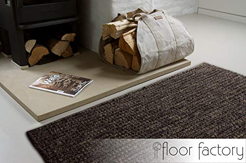 Floor factory tappeto moderno naturale Juta ebony