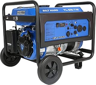 BILT HARD Portable 7000-Watt Gas Powered Generator, Outdoor Generators for Backup Home Use & RV Ready